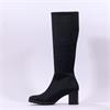 Miss Elastic Memphis Lycra Long Boot - Black